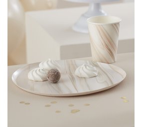 Ginger Ray Signs natural marble 25 cm | 8 pieces Ginger Ray Signs natural marble 25 cm | 8 pieces