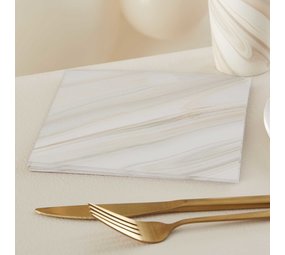 Ginger Ray Natural Marble 33x33cm napkins | 16 pieces Ginger Ray Natural Marble 33x33cm napkins | 16 pieces