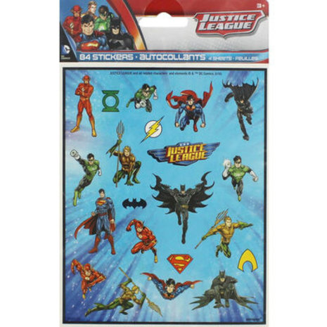 Unique Party Superhelden Justice League Stickers | 84 stuks