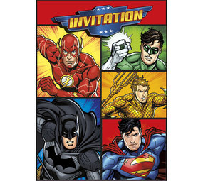 Unique Party Invitation des super-héros Justice League | 8 pièces Unique Party Invitation des super-héros Justice League | 8 pièces