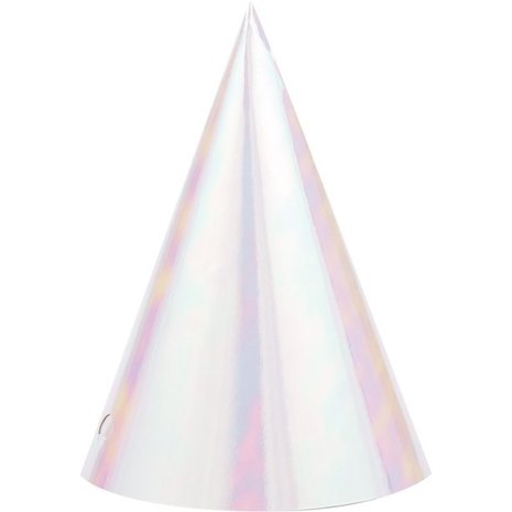 Creative Converting Iridescent hoedjes | 8 stuks Creative Converting Iridescent hoedjes | 8 stuks