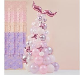 Ginger Ray Zeemeerminnen Ballonnenpilaar Kit 2mtr | per stuk Ginger Ray Zeemeerminnen Ballonnenpilaar Kit 2mtr | per stuk