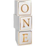 Hootyballoo Letterblokken ONE rosé-goud | 3 stuks Hootyballoo Letterblokken ONE rosé-goud | 3 stuks