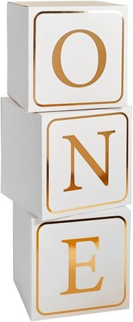 Hootyballoo Letter blocks One Rosé-Gold | 3 pieces