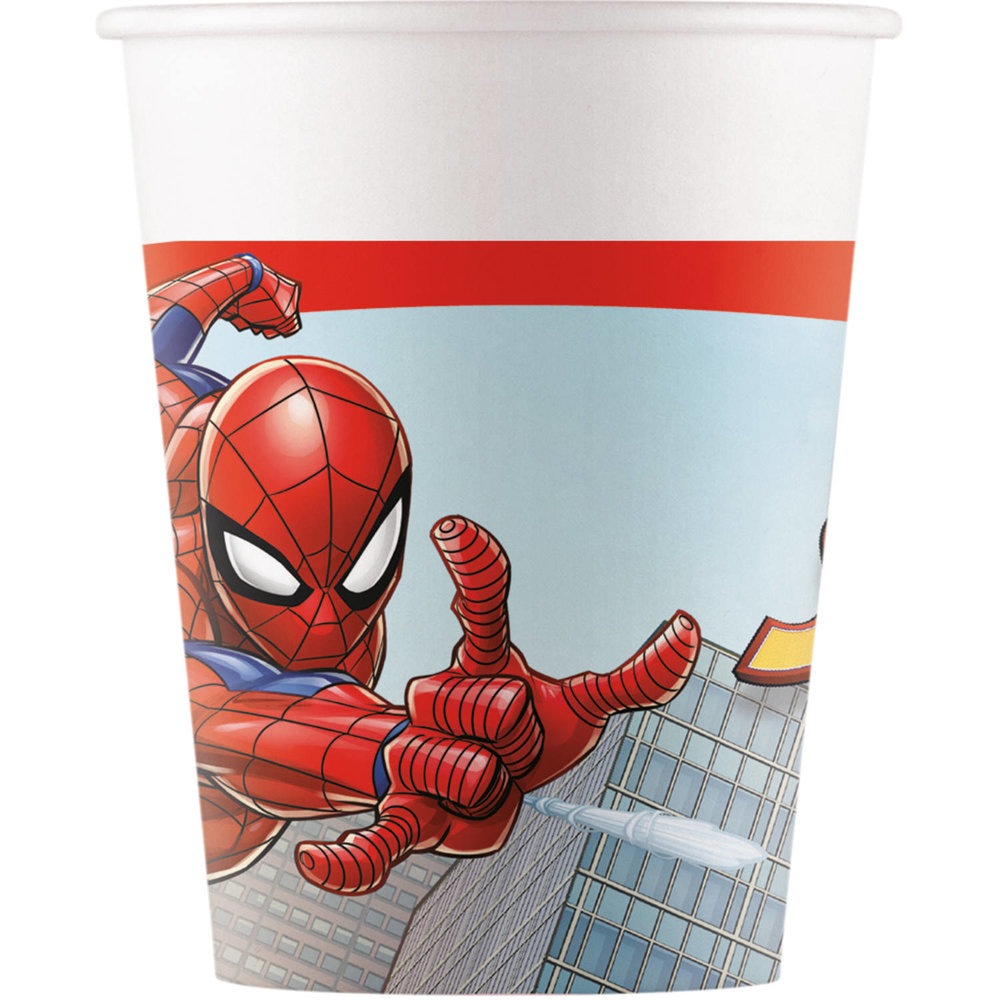 Procos Party Spiderman Cup crime Fighter paper 200ml | 8 pieces