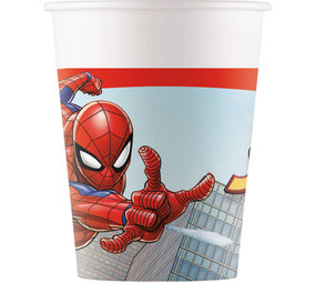 Procos Party Spiderman Tasse Crime Fighter Papier 200ml | 8 Stück Procos Party Spiderman Tasse Crime Fighter Papier 200ml | 8 Stück