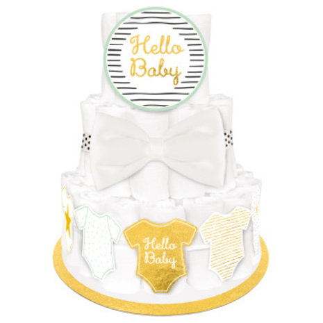 Amscan Luiertaart DIY kit Hello baby | per set