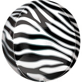 Amscan Imprimé zèbre sur ballon Orbz | 38cm Amscan Imprimé zèbre sur ballon Orbz | 38cm