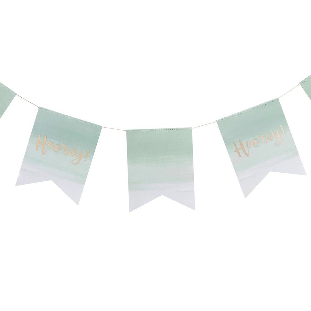 Ginger Ray Ombre slinger Hooray mint groen | 2 meter Ginger Ray Ombre slinger Hooray mint groen | 2 meter