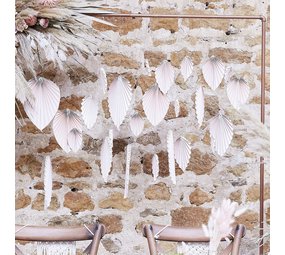 Ginger Ray Palm leaves Backdrop Blush | 25 pieces