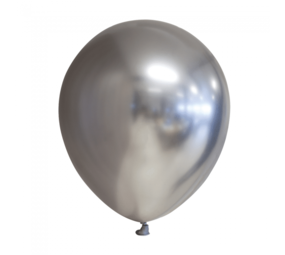 Globos Nordic Silver balloons Chrome 13cm | 20 pieces