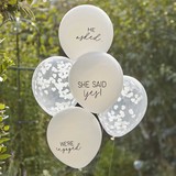 Ginger Ray She Said Yes Engagement Balloons Set | 5 balloons