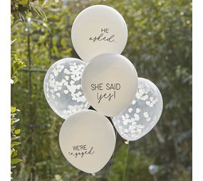 Ginger Ray She said yes ballons de fiançailles set | 5 ballons