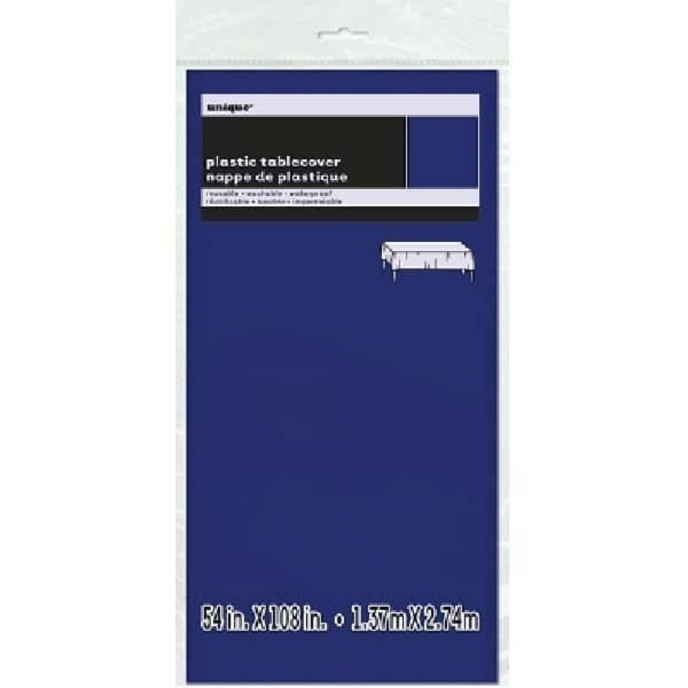 Unique Party Tafelkleed Marine Blauw plastic | 137x274cm