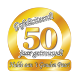 Paper Dreams Huldeschild 50 jaar getrouwd Paper Dreams Huldeschild 50 jaar getrouwd