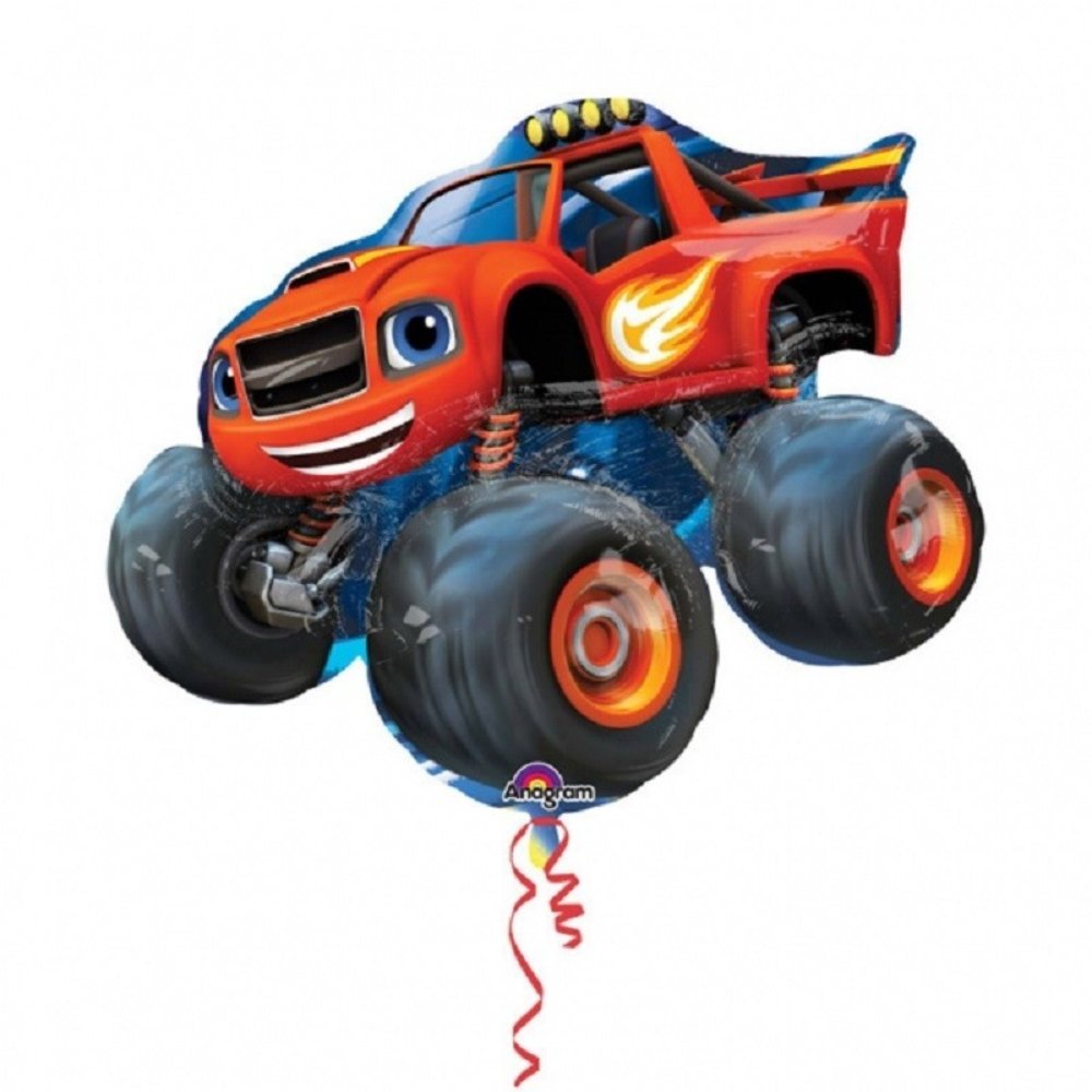 Supershape Foil Ballon Blaze and the Monster Wheels