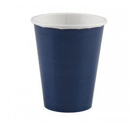 Unique Party Cups Marine Blue 250ml | 14 Stücke Unique Party Cups Marine Blue 250ml | 14 Stücke