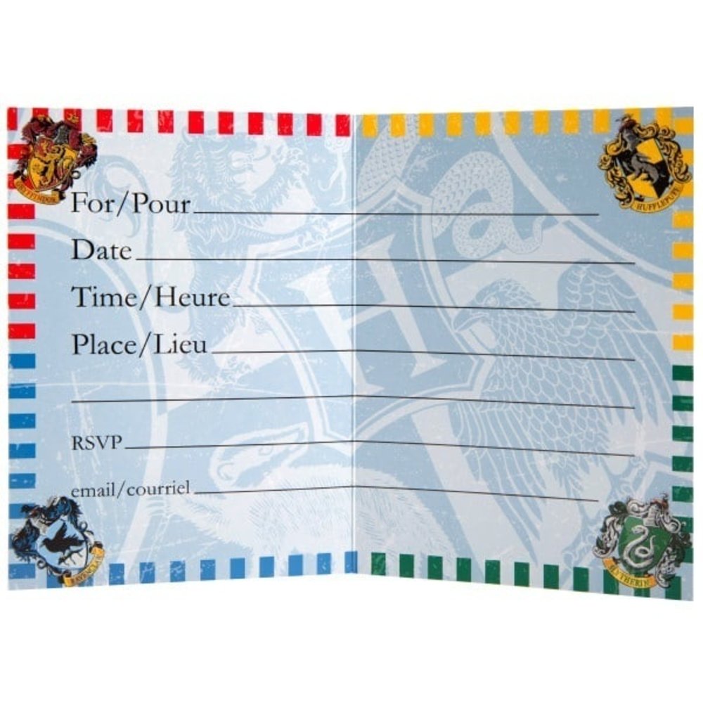 Unique Party Harry Potter Invitations | per 8