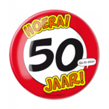 Paper Dreams Button XL 50 years of traffic sign | per Unit Paper Dreams Button XL 50 years of traffic sign | per Unit