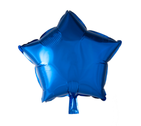 Globos Nordic Helium ballon blauwe ster metallic | 43 cm