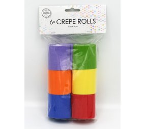 Globos Nordic Crepe rolls - 6 stuks Globos Nordic Crepe rolls - 6 stuks