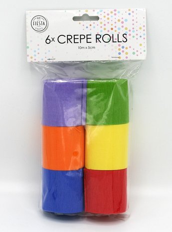 Globos Nordic Crepe Rolls - 6 pieces Globos Nordic Crepe Rolls - 6 pieces