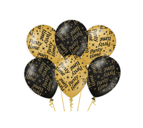 Paper Dreams Ballonnen Party time 30cm | 6 stuks Paper Dreams Ballonnen Party time 30cm | 6 stuks