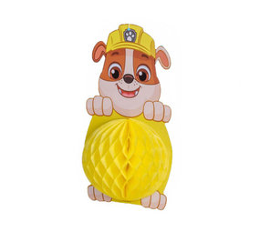 Tib Paw Patrol nid d'abeille Rubble 30x15cm | par pièce Tib Paw Patrol nid d'abeille Rubble 30x15cm | par pièce