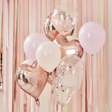 Ginger Ray Balloon set Blush and Rosegoud | per set