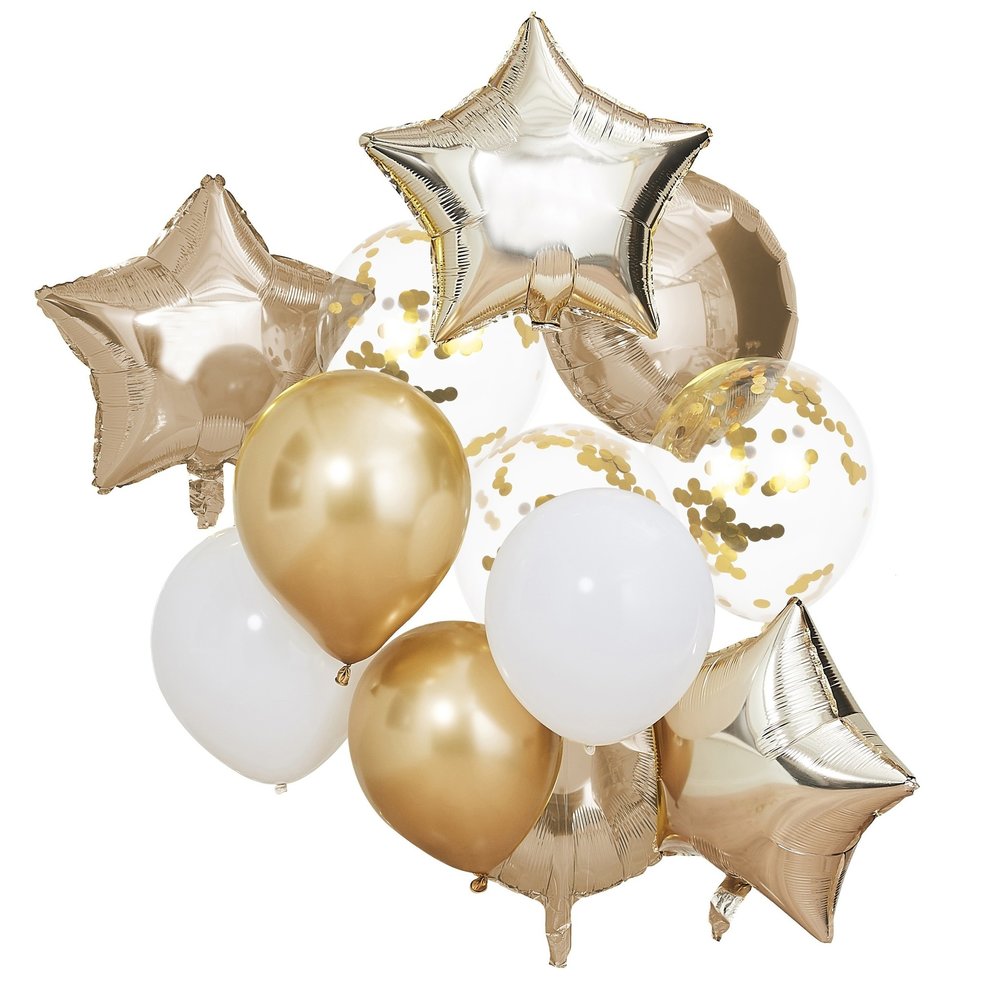 Ginger Ray Balloon set gold per set Ginger Ray Balloon set gold per set