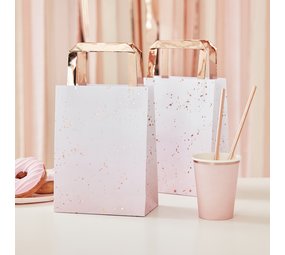 Ginger Ray Sacs de fête Or rose 17x27cm | 5 pièces Ginger Ray Sacs de fête Or rose 17x27cm | 5 pièces