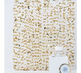 Ginger Ray Hintergrund Blumen Gold | 180 x 200 cm Ginger Ray Hintergrund Blumen Gold | 180 x 200 cm