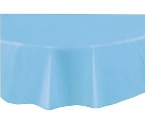 Unique Party Tablecloth powder blue round | 213cm Unique Party Tablecloth powder blue round | 213cm