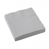 Unique Party Servetten zilver 33x33cm | 50 stuks