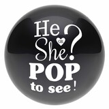 Balloon black gender reveal confetti blue and pink | 60 cm Balloon black gender reveal confetti blue and pink | 60 cm