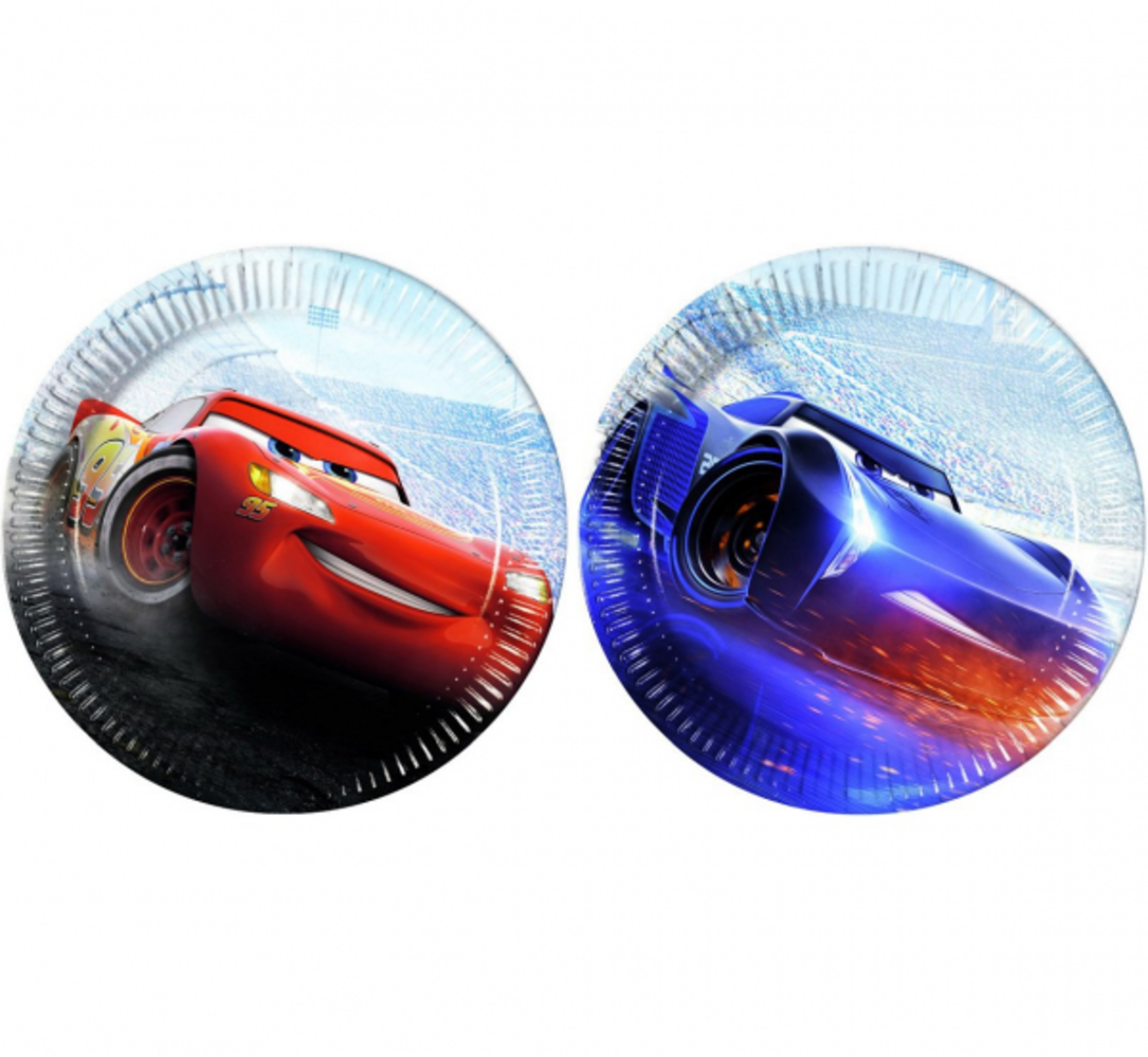 Procos Party Schilder Cars The Legend of the Track 23 cm | 8 Stück Procos Party Schilder Cars The Legend of the Track 23 cm | 8 Stück