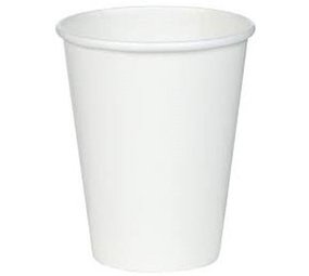 Unique Party Bekers wit papier 270ml | 14 stuks