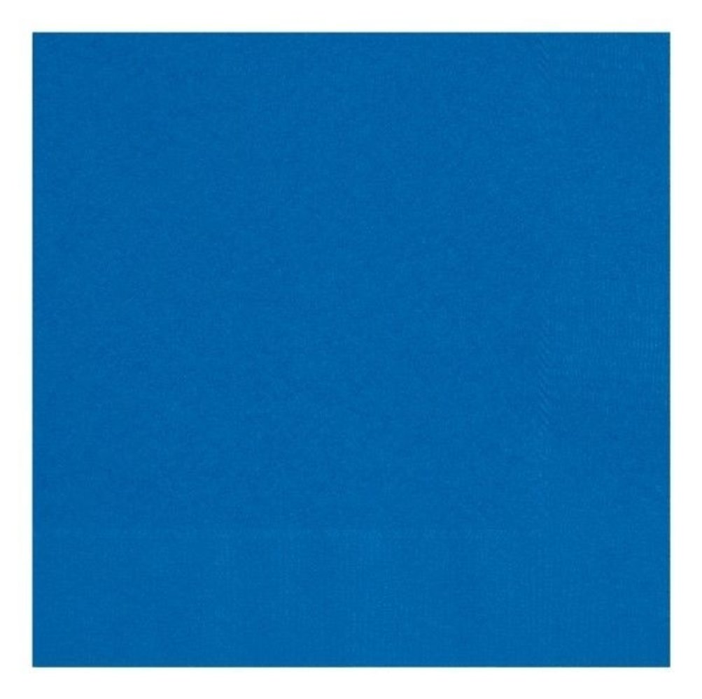 Unique Party Blauwe Servetten Royal Blue 33x33cm | 50 stuks