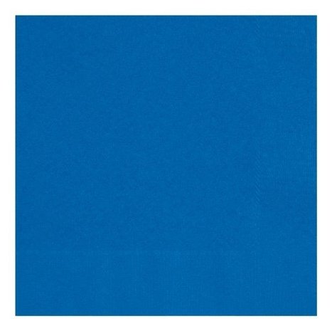 Unique Party Blue napkins Royal Blue 33x33cm | 50 pieces
