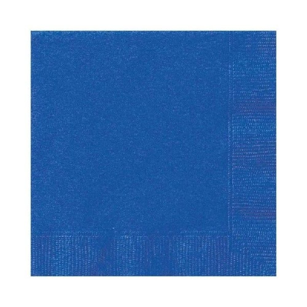 Unique Party Serviettes Bleu Marine 25x25cm | 20 pièces