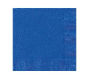 Unique Party Servetten Marine Blauw 25x25cm | 20 stuks Unique Party Servetten Marine Blauw 25x25cm | 20 stuks