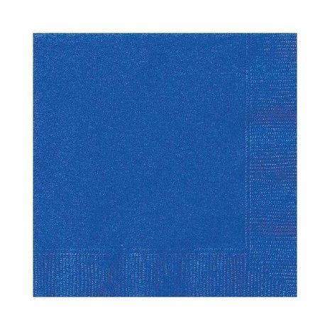 Unique Party Serviettes Bleu Marine 25x25cm | 20 pièces