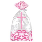 Unique Party Hand -out bag Communion pink 28x12cm | 20 pieces
