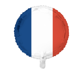 Globos Nordic Helium ballon Franse vlag 45cm | per stuk
