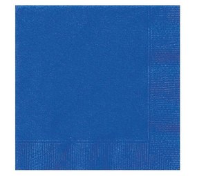 Unique Party Blue napkins Royal Blue 33x33cm | 20 pieces