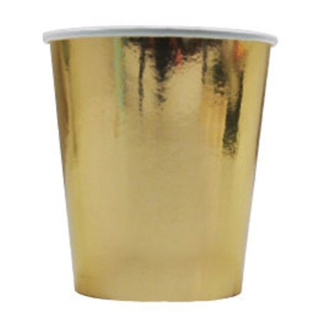 Tuf-Tuf Beker metallic Goud 220ml | 6 stuks