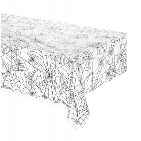 Amscan Tablecloth spider web transparent plastic - per piece