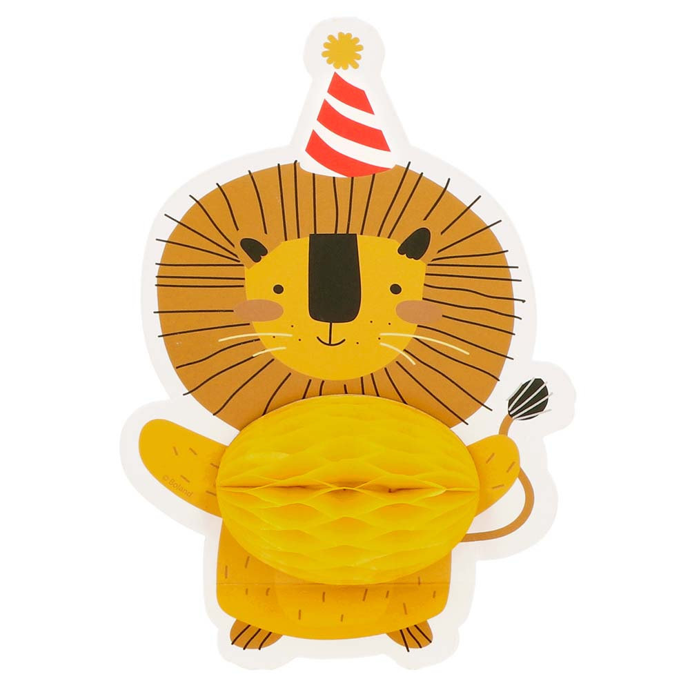 Boland Décoration de table en nid d'abeille Safari Kids 10x15cm |  4 pièces