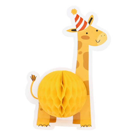 Boland Décoration de table en nid d'abeille Safari Kids 10x15cm |  4 pièces