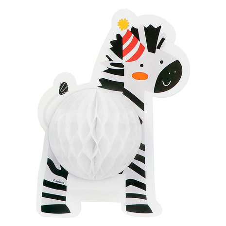 Boland Safari Kids Honeycomb-Tischdekoration 10x15cm |  4 Stück